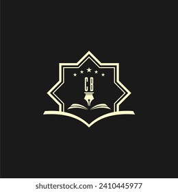 initials design for law, lawyer or lawfirm, logo vector, icon, illustration