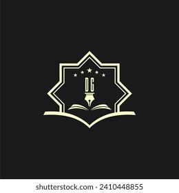 initials design for law, lawyer or lawfirm, logo vector, icon, illustration