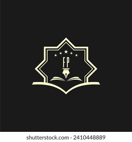 initials design for law, lawyer or lawfirm, logo vector, icon, illustration