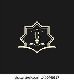 initials design for law, lawyer or lawfirm, logo vector, icon, illustration