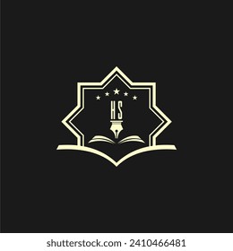 initials design for law, lawyer or lawfirm, logo vector, icon, illustration