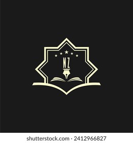 initials design for law, lawyer or lawfirm, logo vector, icon, illustration	