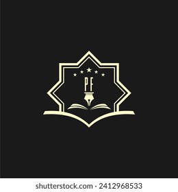 initials design for law, lawyer or lawfirm, logo vector, icon, illustration	
