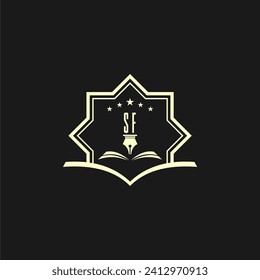 initials design for law, lawyer or lawfirm, logo vector, icon, illustration	