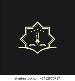 initials design for law, lawyer or lawfirm, logo vector, icon, illustration	