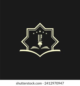 initials design for law, lawyer or lawfirm, logo vector, icon, illustration	