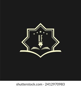 initials design for law, lawyer or lawfirm, logo vector, icon, illustration	
