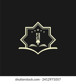 initials design for law, lawyer or lawfirm, logo vector, icon, illustration	