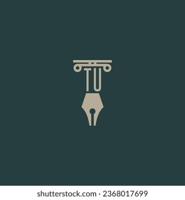 initials design modern legal attorney law firm lawyer advocate consultancy business logo vector