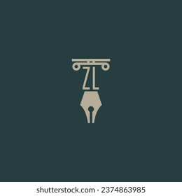 initials design modern legal attorney law firm lawyer advocate consultancy business logo vector
