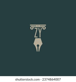 initials design modern legal attorney law firm lawyer advocate consultancy business logo vector