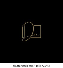 Initials Du Logo Creative Template Sign Vector