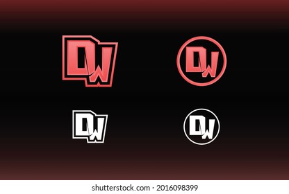 Das DW-Logo mit leuchtender Farbe ist für E-Sportteams und andere geeignet