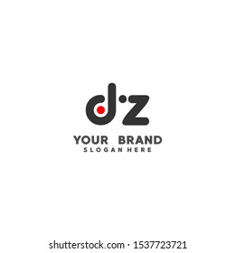 Initials DZ Logo Creative Template Sign Vector