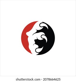 initials e logo vector template claw emblem