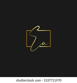 Initials Ea Logo Creative Template Sign Vector