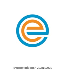 Initialen EE Logo-Design, Vektorgrafik