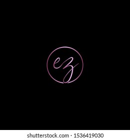 Initials Ez Logo Creative Template Sign Vector