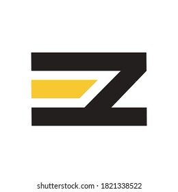 iniciales diseño del logotipo EZ para la empresa