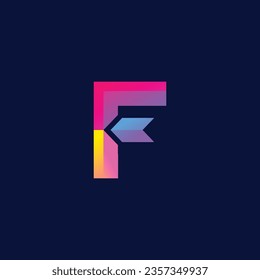 Initials F logo design. Initial Letter Logo