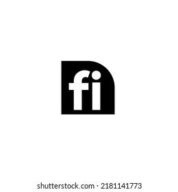 
initials F and I negative space  logo design inspiration