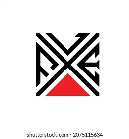 Initials F V E LOGO VECTOR TEMPLATE