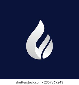 Erstmaliges Design des Logos für weiße Flammen, Initiallogo