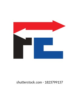 initials FE logo design for business