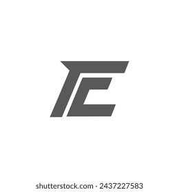 initials FE modern logo concept