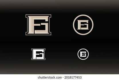 Initials FG logo with a bright color is suitable for E sports teams and others