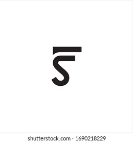 Vector de diseño de logotipos de letras iniciales FS