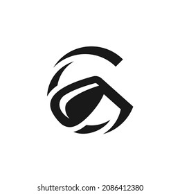 iniciales Diseño del logotipo de palo de golf G