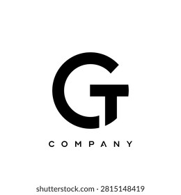 Initials G. GT logo design. Initial Letter Logo. Innovative high tech logo template.	