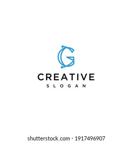initials g letter logo vector monogram	