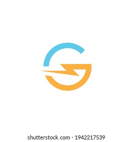 initials G logo icon Vector  design template