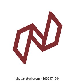 initials geometric line art logo and vector icon