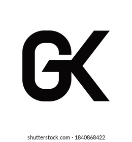 initials GK logo design for company business
