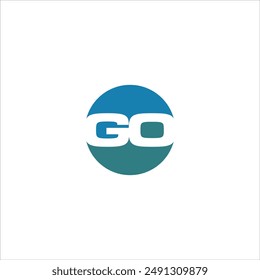 The initials GO logo is circular in blue and on a white background