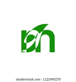 initials green logo template