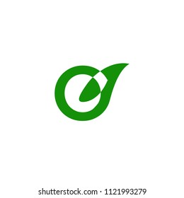 initials green logo template