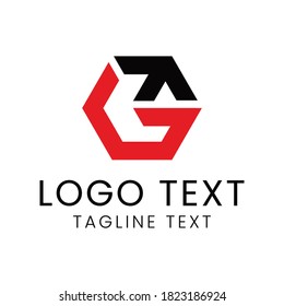 initials GT logo design for business