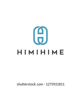 Initials H logo design template