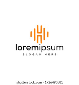 die Initialen H Logo Designs sind einfach und elegant