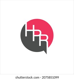 initials h p r logo vector template