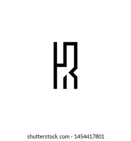 the initials H and R creatively