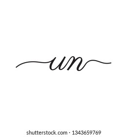 initials handwriting letters vector logo