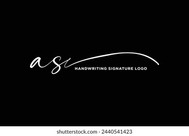 AS initials Handwriting signature logo. AS Hand drawn Calligraphy lettering Vector. AS letter real estate, beauty, photography letter logo design.