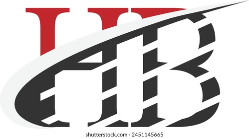 Iniciales HB letras diseño del logotipo. HB logo monograma icono Plantilla Vector Descarga Libre de regalías. Mejor logotipo de icono de BH.