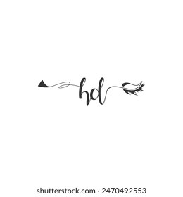 Initials HD calligraphy lettering beauty symbol