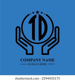 TO initials held within hands, symbolizing trust and protection. The circle represents unity, while stars highlight excellence and ambition.